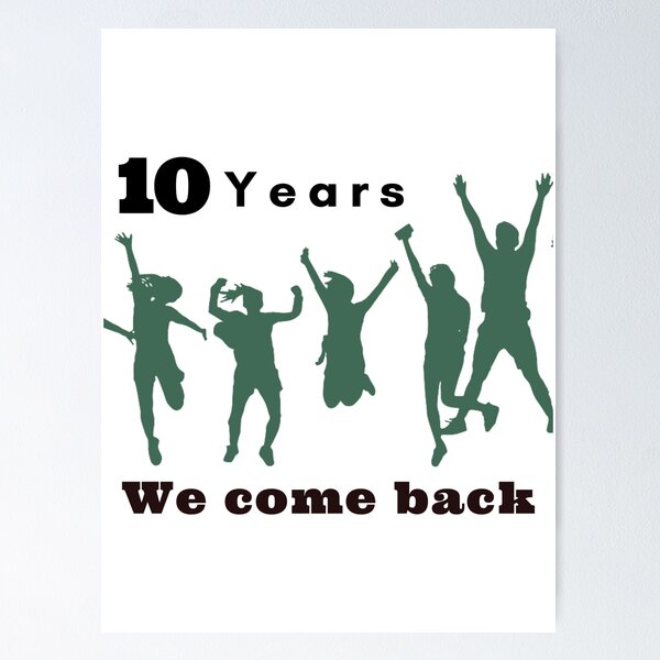 10 years we come back. One direction boy brand songs Poster RB1711 product Offical onedirection Merch