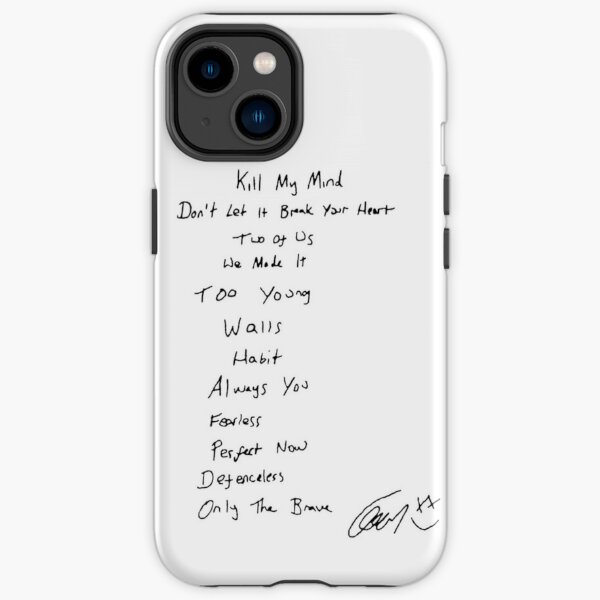 WALLS TRACK LIST // LOUIS TOMLINSON iPhone Tough Case RB1711 product Offical onedirection Merch