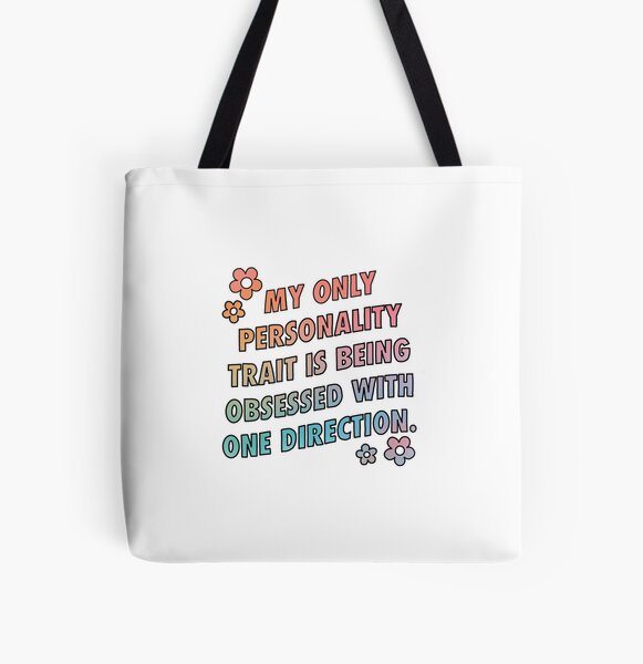"my only personality trait is being obsessed with one direction" All Over Print Tote Bag RB1711 product Offical onedirection Merch