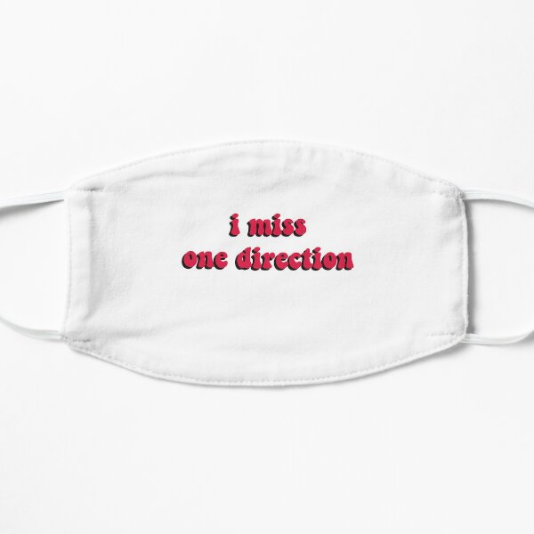 i miss one direction Flat Mask RB1711 product Offical onedirection Merch