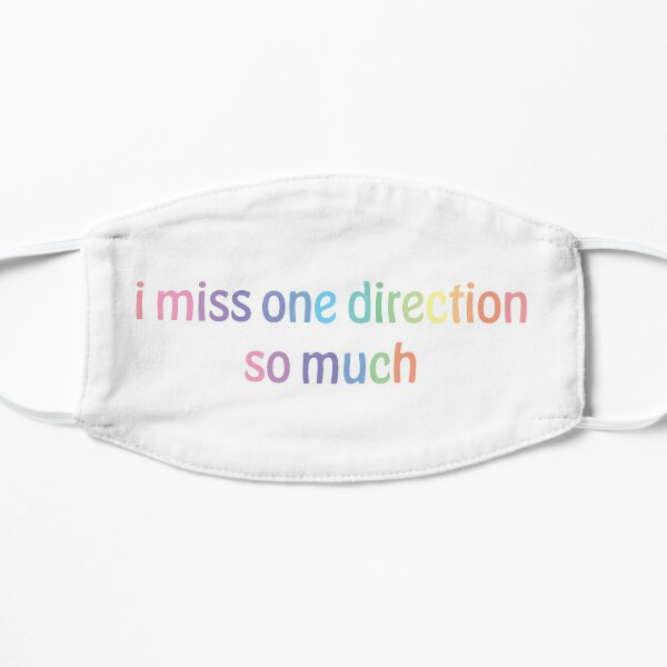 i miss one direction so much Flat Mask RB1711 product Offical onedirection Merch